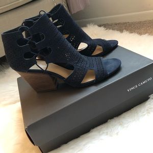 Navy Blue Vince Camuto Heels